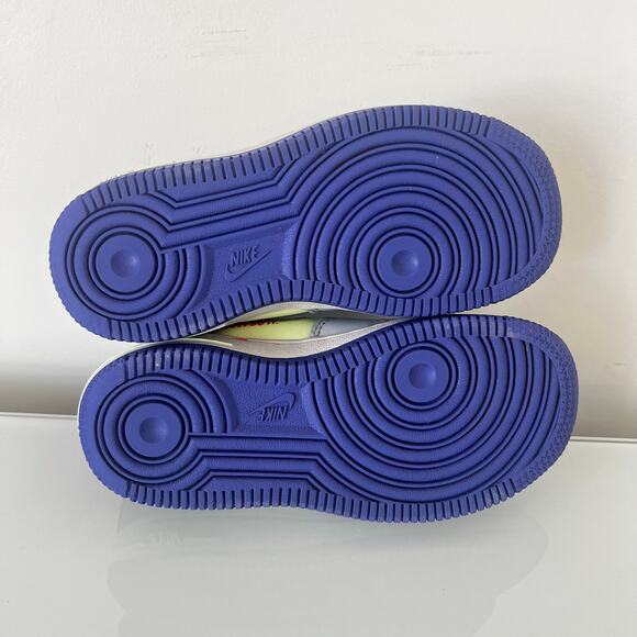 Nike Air Force 1 LV8 Youth Size 10C CU1030-001 Gray Blue - Picture 8 of 9